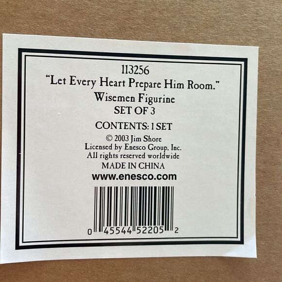 Vtg 2003 Jim Shore Let Every Heart Prepare Him Room Wisemen Three Figurines - Picture 8 of 8